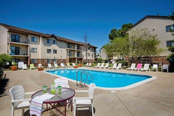Pool with sundecks